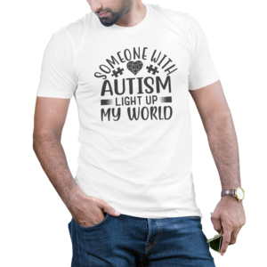 Someone with autism light up my world majica