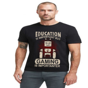 Education is important but gaming is importanter majica